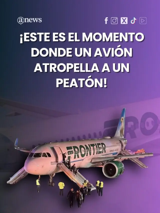 ¡Este es el momento donde un avión atropella a un peatón!