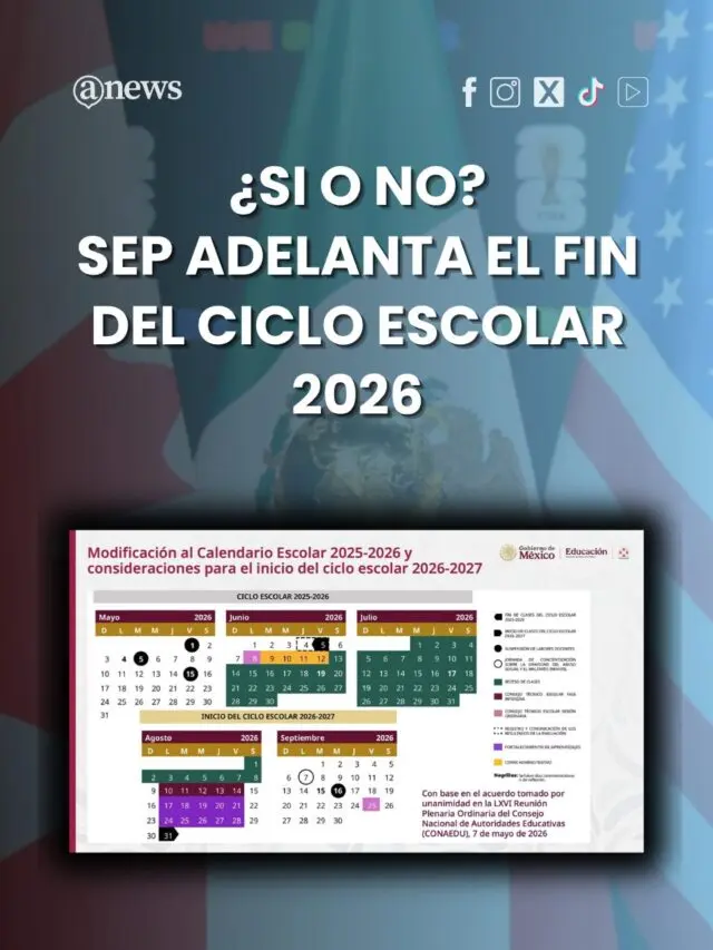 ¿Si o no? SEP adelanta el fin del ciclo escolar 2026