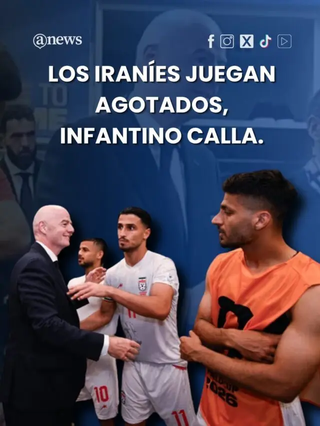 Los iraníes juegan agotados, Infantino calla.